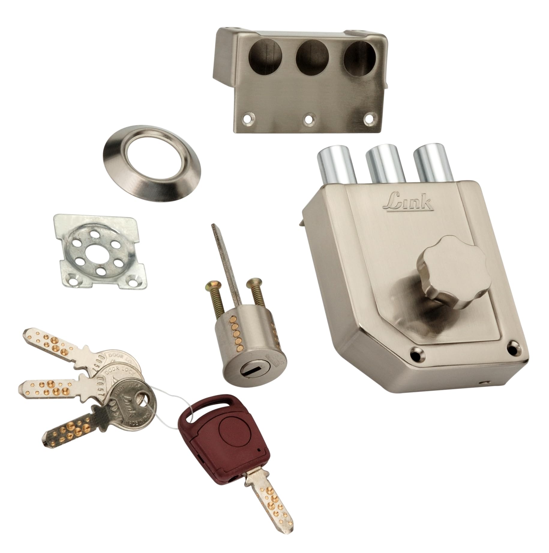 Link Tornado Rim Lock for Door | Double Action Movement Lock with